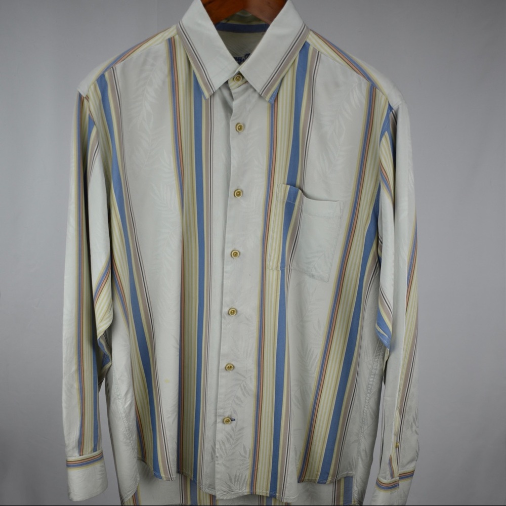 Luxurious Tommy Bahama Silk Casual Dress Shirt